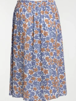 Jupe longue fleurie grande taille femme