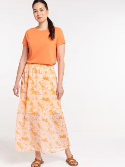 Jupe longue imprimée femme
