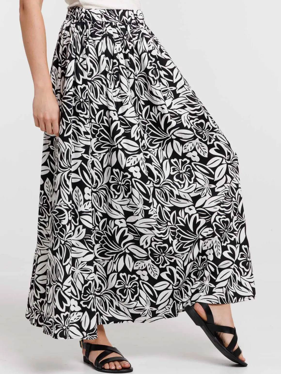 Jupe longue imprimée floral femme