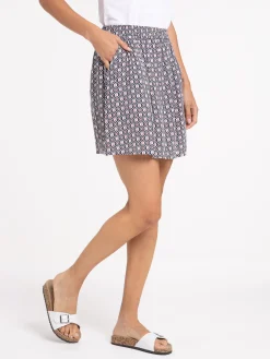 Jupe motif graphique femme