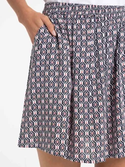 Jupe motif graphique femme