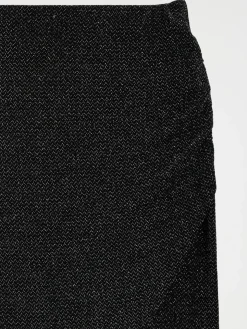 Jupe noire effet paillettée femme