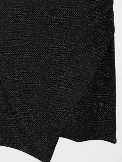 Jupe noire effet paillettée femme
