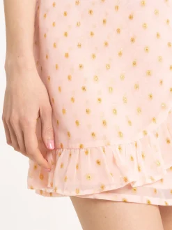 Jupe pêche blanche à nouer femme