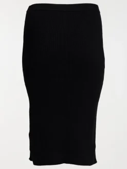 Jupe tube maille grande taille femme
