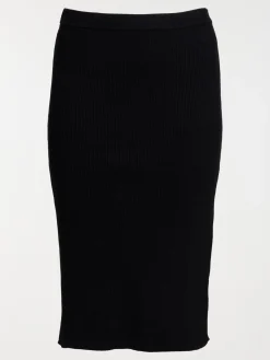 Jupe tube maille grande taille femme