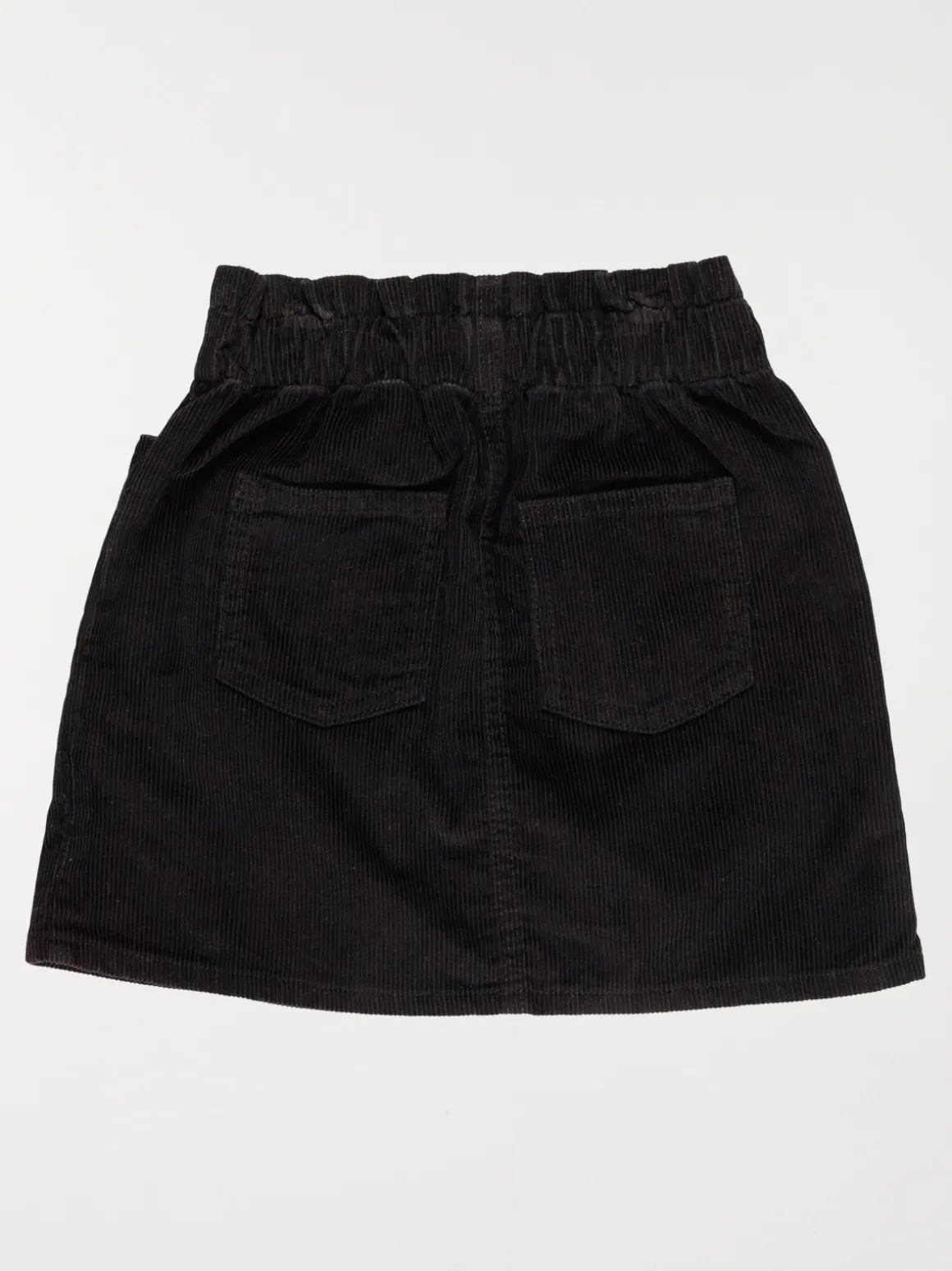 Jupe unie poche noire fille (3-12A)