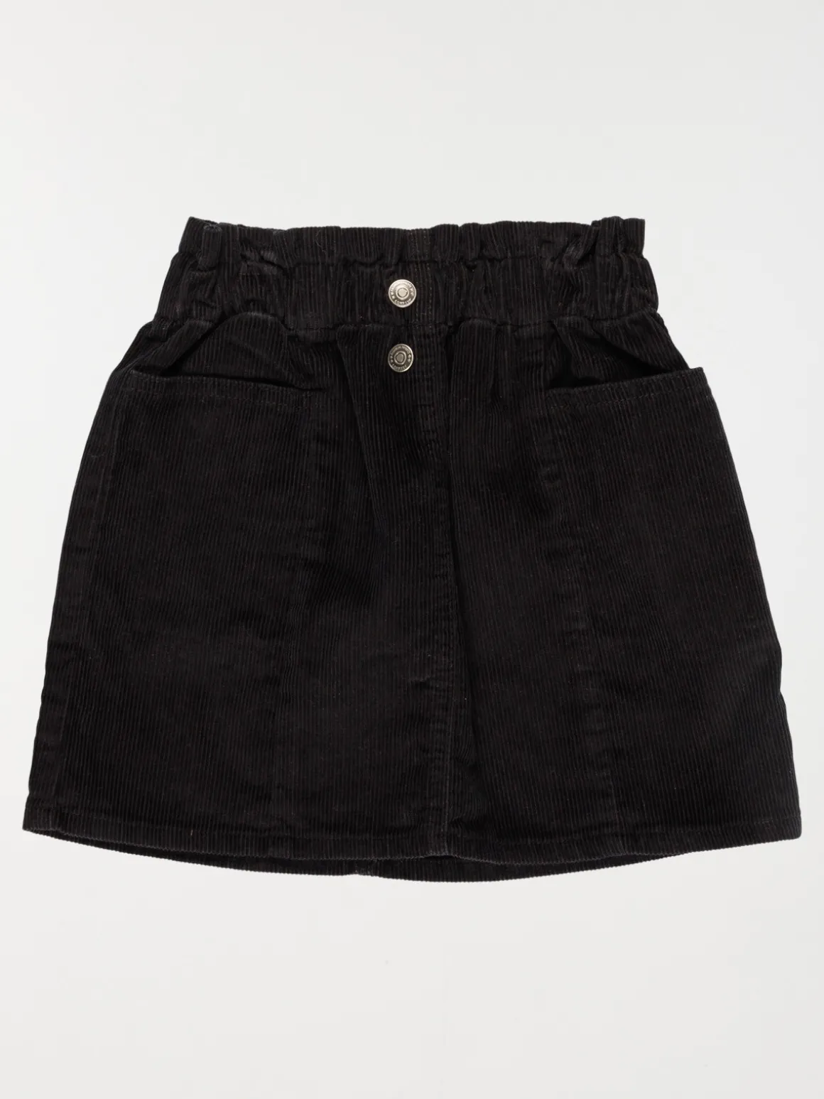 Jupe unie poche noire fille (3-12A)