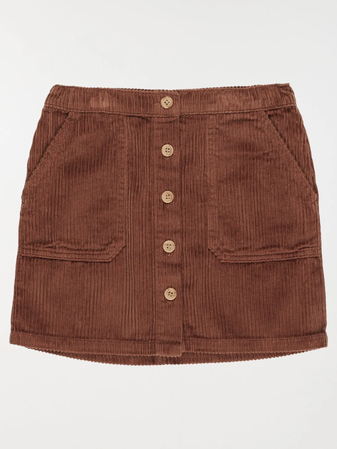 Jupe velours cacao chaud fille (3-12A)