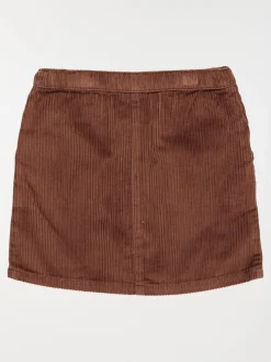 Jupe velours cacao chaud fille (3-12A)