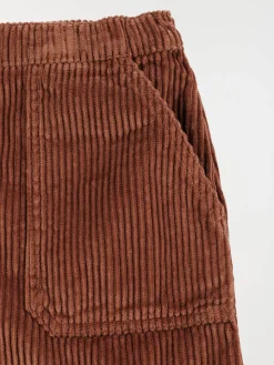 Jupe velours cacao chaud fille (3-12A)