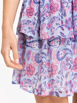 Jupe voile fleurie femme