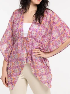 Kimono motif graphique femme