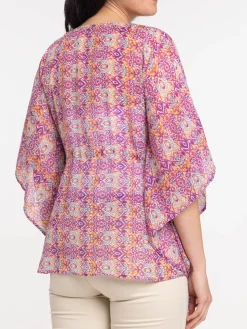 Kimono motif graphique femme