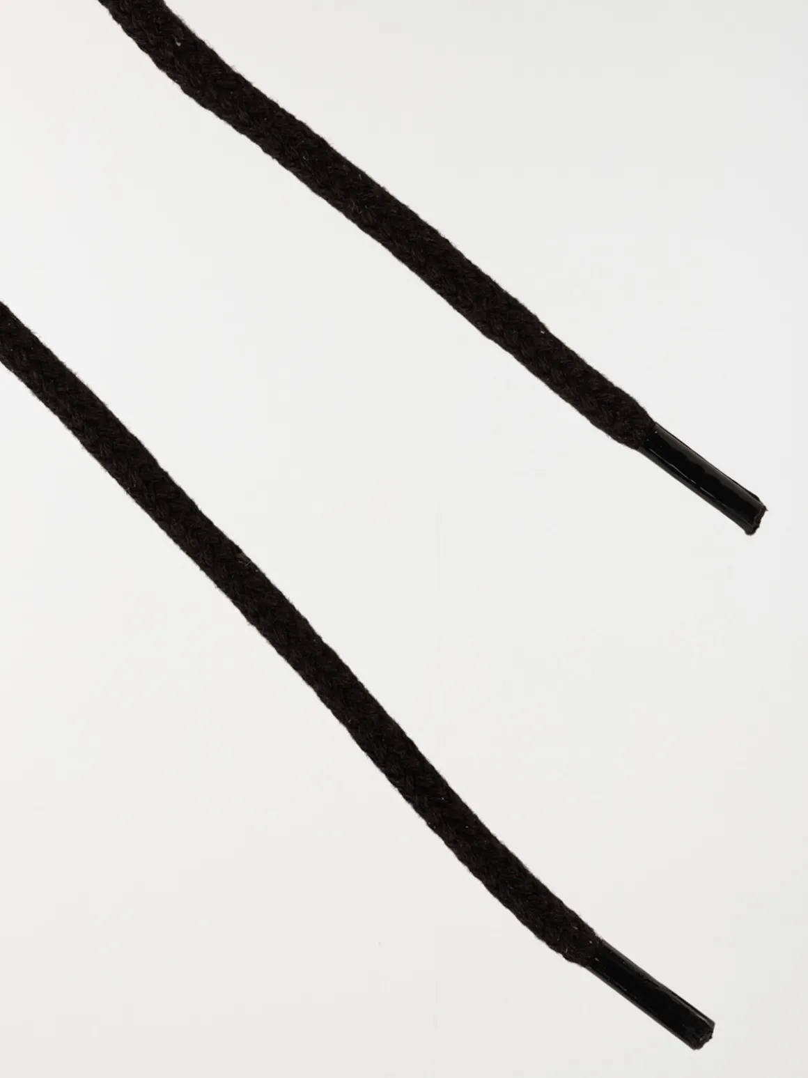 Lacets cordons noirs 90 cm 6 oeillets