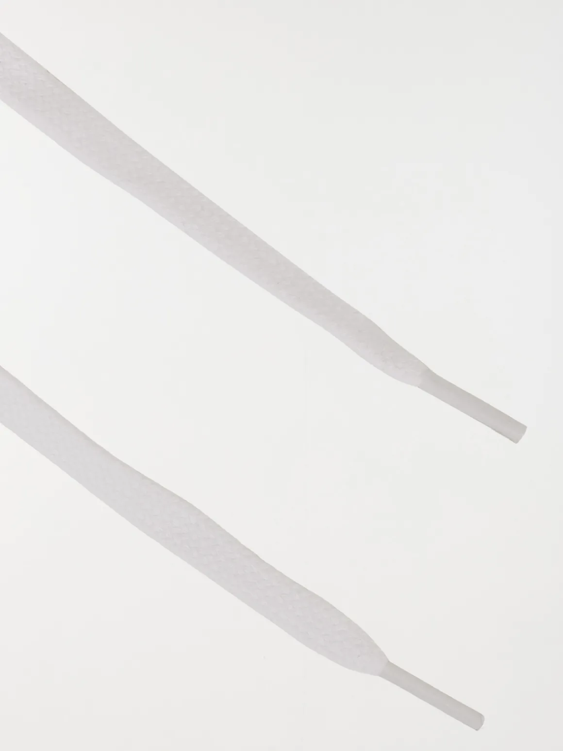 Lacets plats blancs 150 cm 8 oeillets