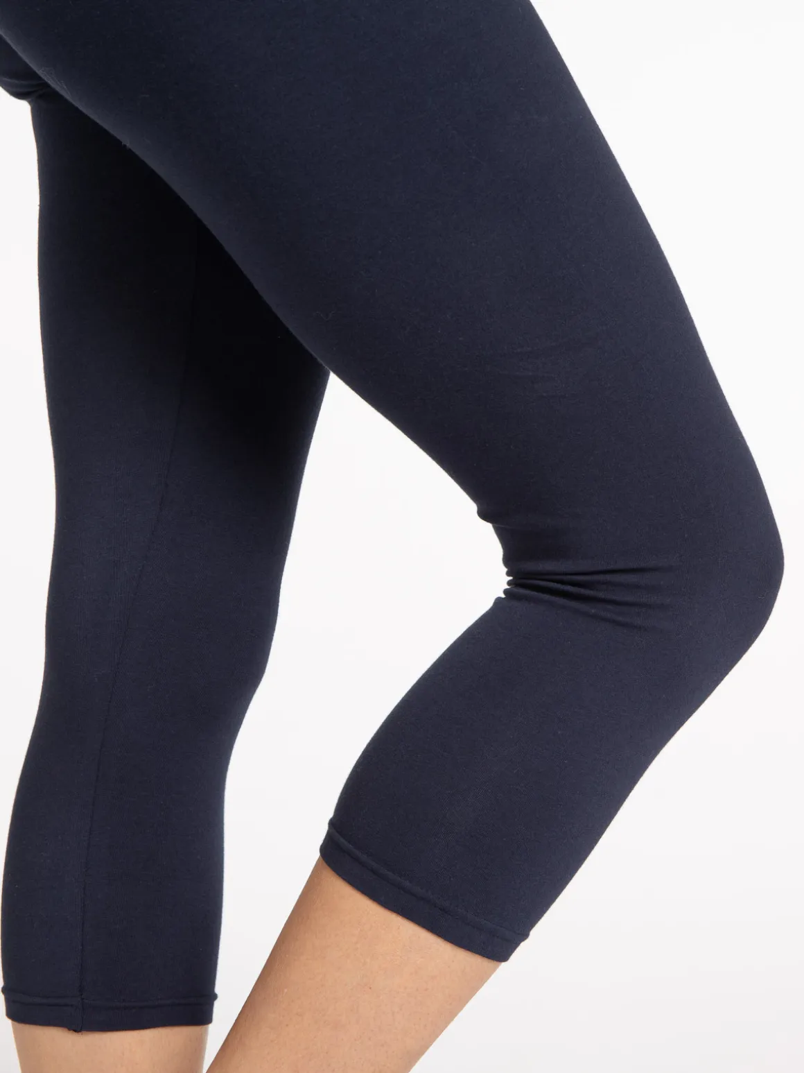 Legging 3/4 marine femme