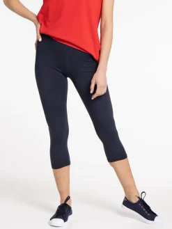 Legging 3/4 marine femme