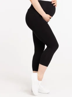 Legging court maternité noir