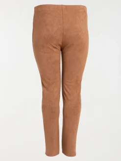 Legging en suédine grande taille femme