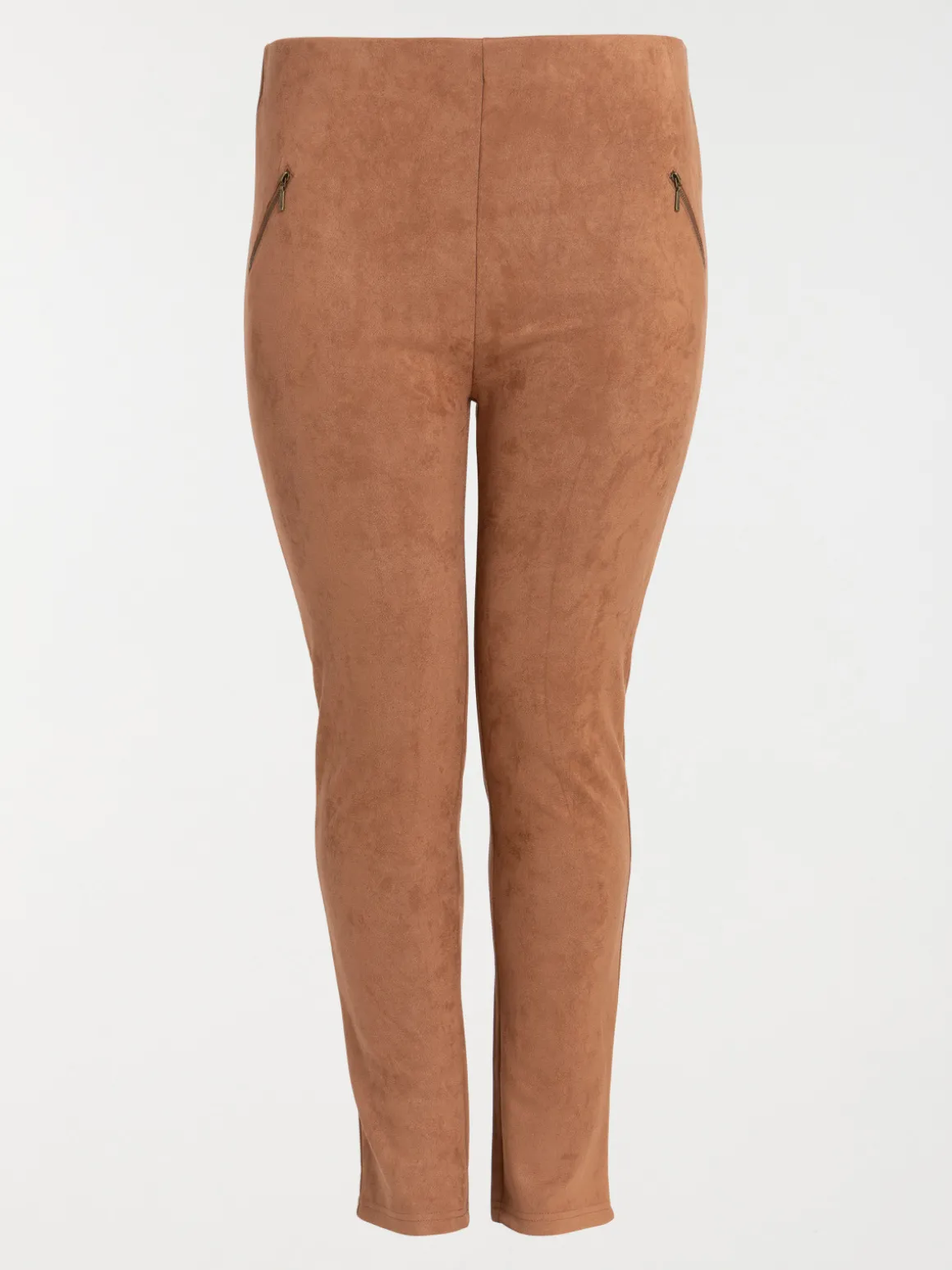 Legging en suédine grande taille femme