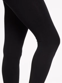 Legging matière polaire noir femme