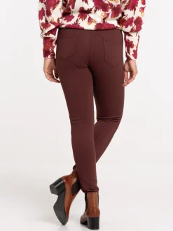 Legging pont café rougi femme