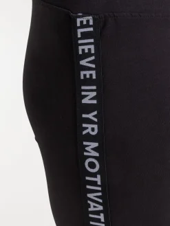 Legging sport grande taille femme noir