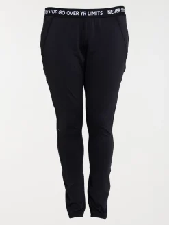 Legging sport noir grande taille femme