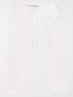 Legging uni blanc fille (3-36M)