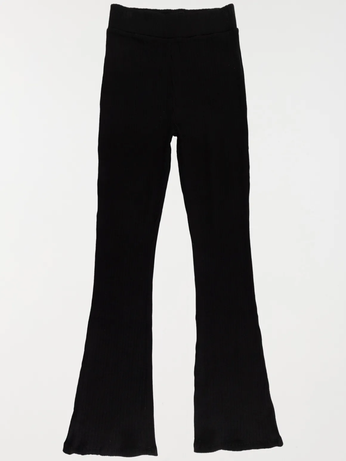 Legging évasé côtelé fille noir (XXS-M)