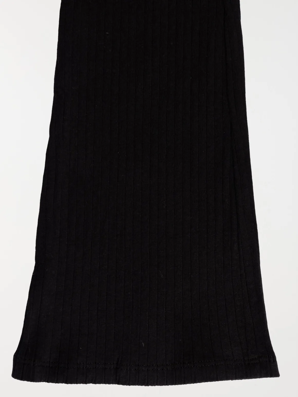 Legging évasé côtelé fille noir (XXS-M)