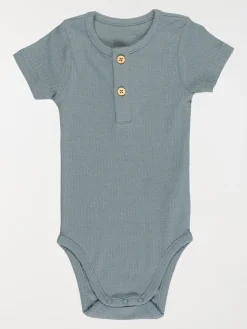 Lot 3 bodies col boutons garçon (3-24M)