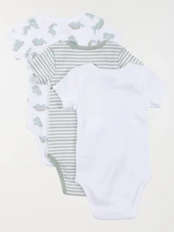 Lot 3 bodies dinosaure garçon (3-24M)