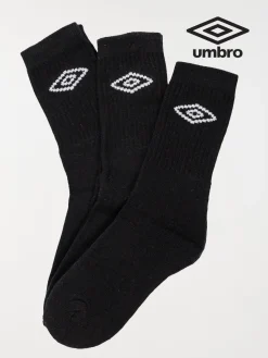 Lot 3 chaussettes noir Umbro garçon