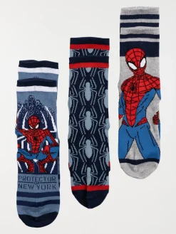 Lot 3 chaussettes Spiderman garçon