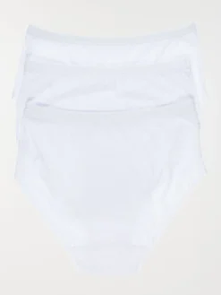Lot 3 culottes taille haute blanc femme