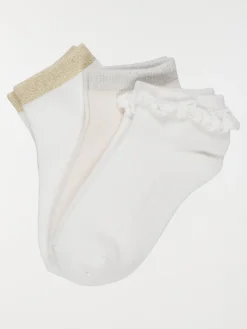 Lot 3 paires chaussettes basses femme