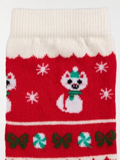 Lot 2 paires chaussettes de noël femme