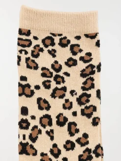Lot 3 paires chaussettes léopard femme