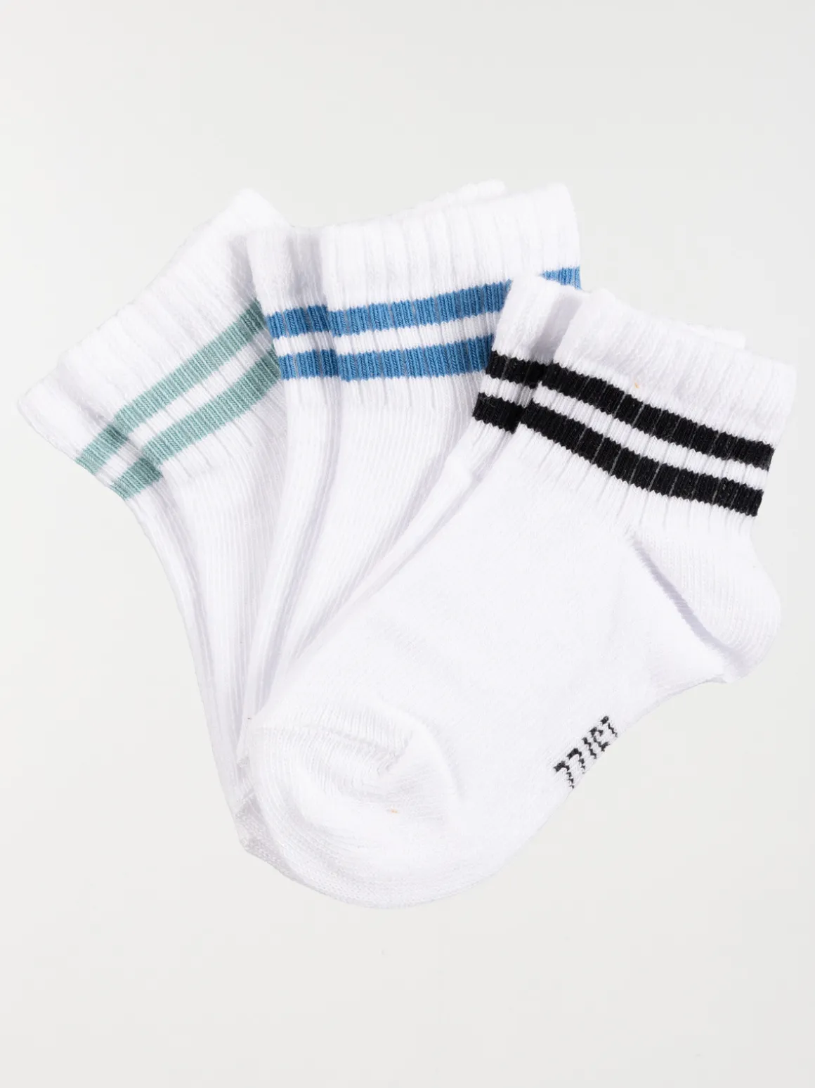 Lot 3 paires chaussettes rayures garçon