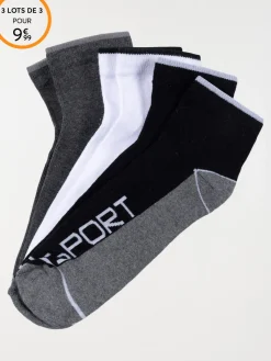 Lot 3 paires chaussettes sport homme