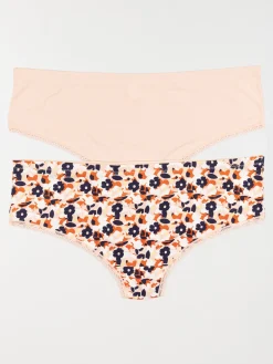 Lot 2 shorties uni/imprimé femme (46-54)