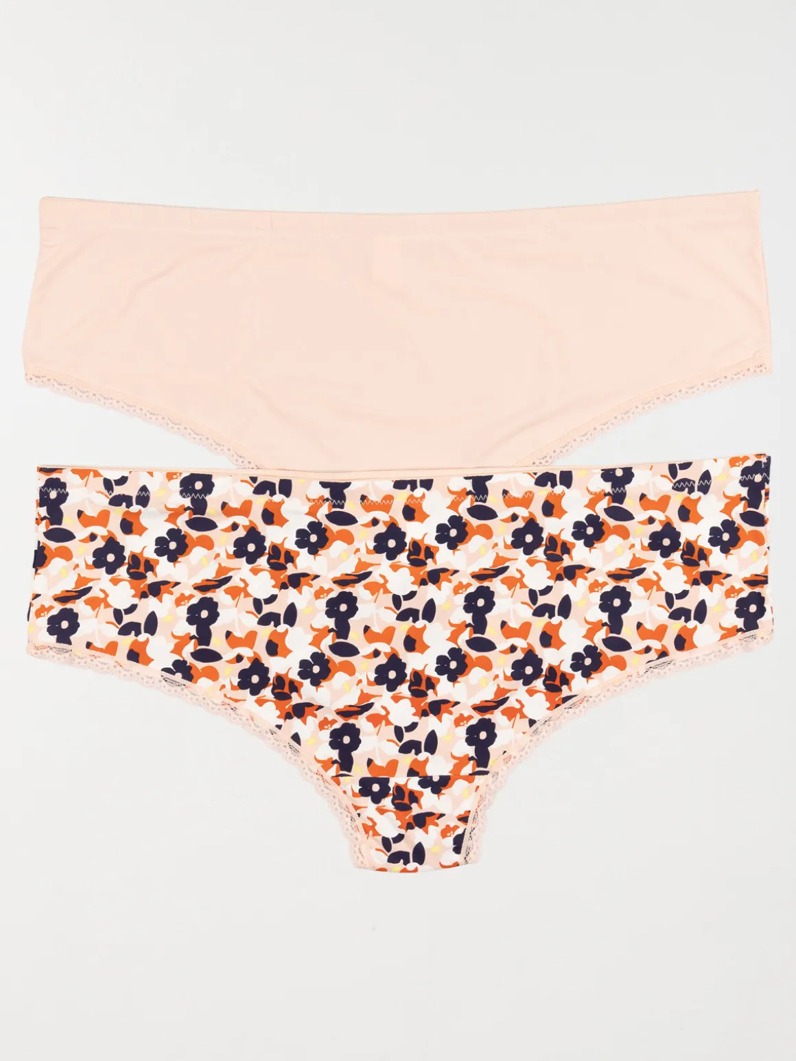 Lot 2 shorties uni/imprimé femme (46-54)