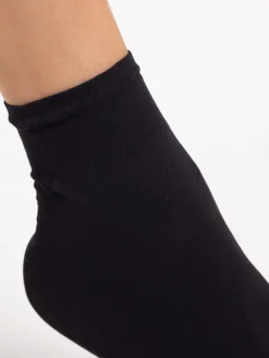 Lot 2 socquettes 40D noires microfibre