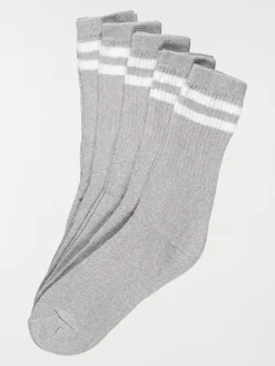 Lot chaussettes de sport gris homme
