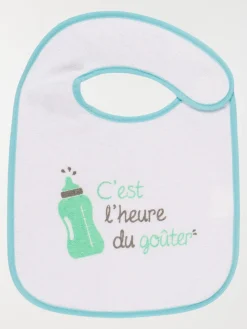 Lot de 5 bavoirs à message