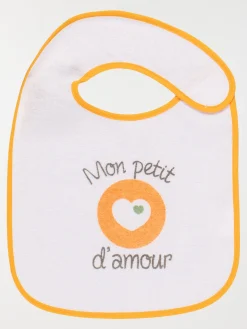 Lot de 5 bavoirs à message
