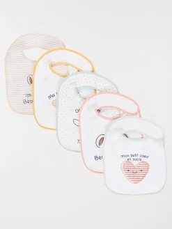 Lot de 5 bavoirs bébé