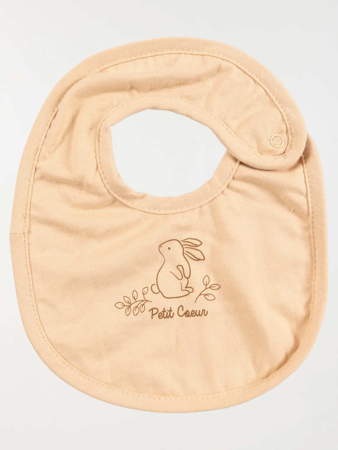 Lot de 3 bavoirs petit coeur bébé